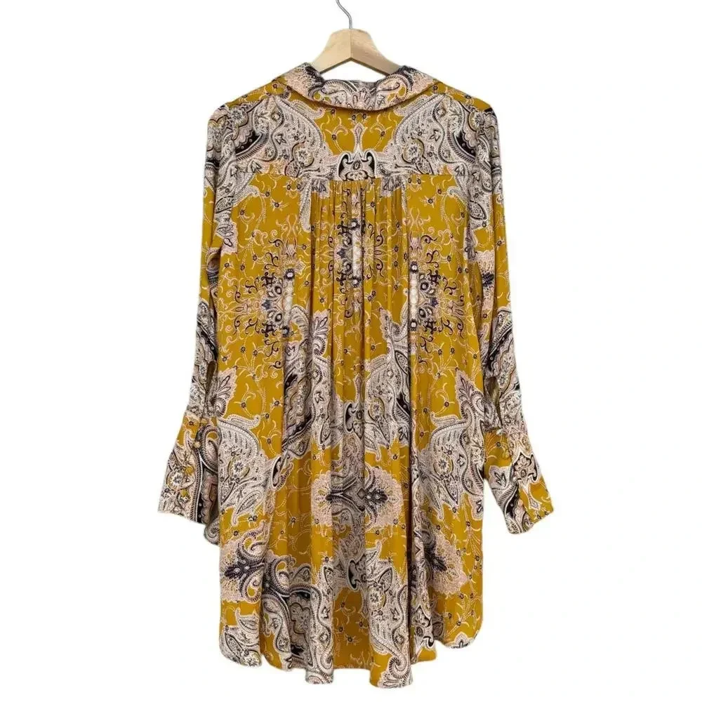 Free People Field of Butterflies Tunic Top Size XS